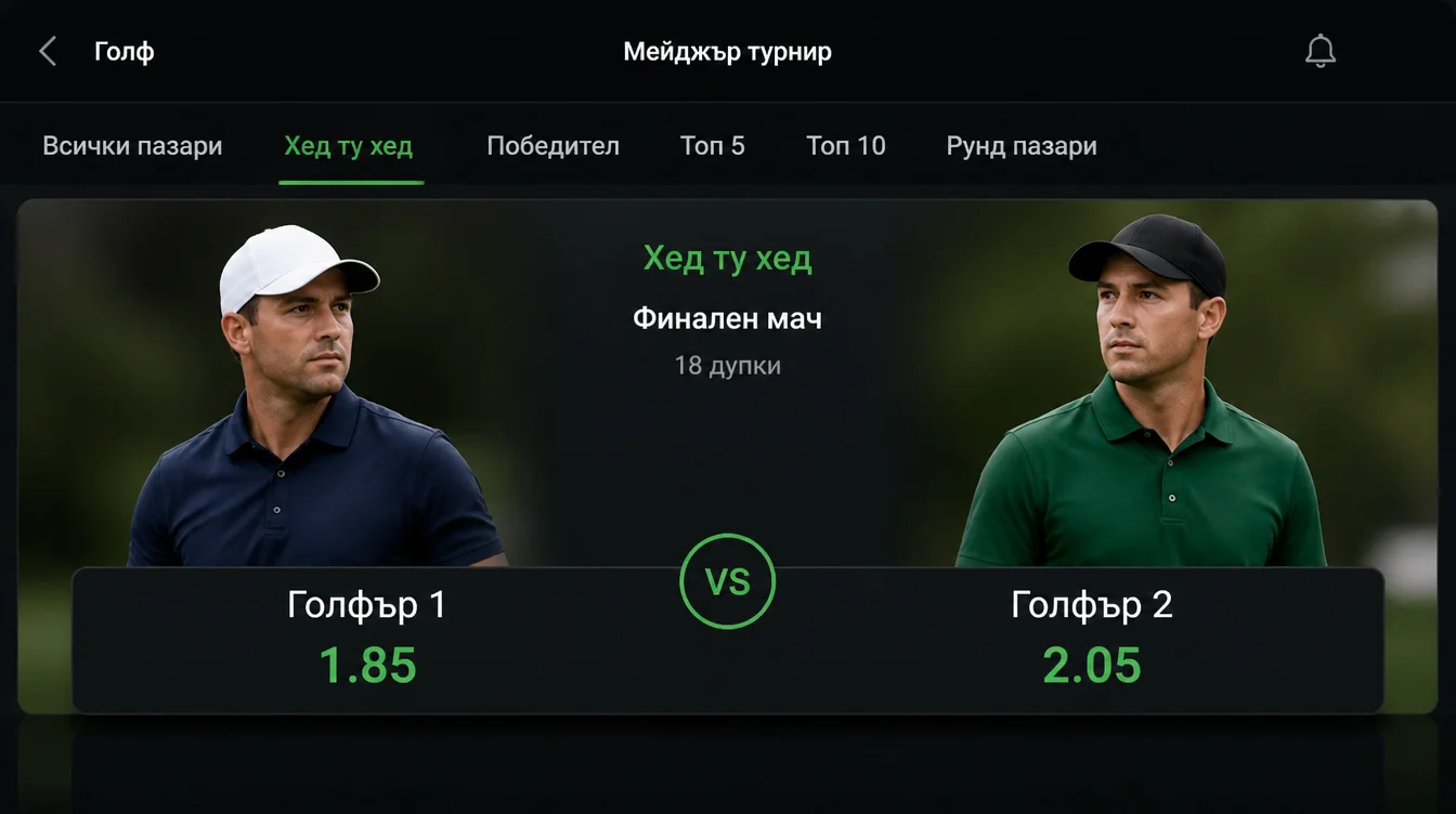 Двубой глава срещу глава като управляем пазар за залог на Masters