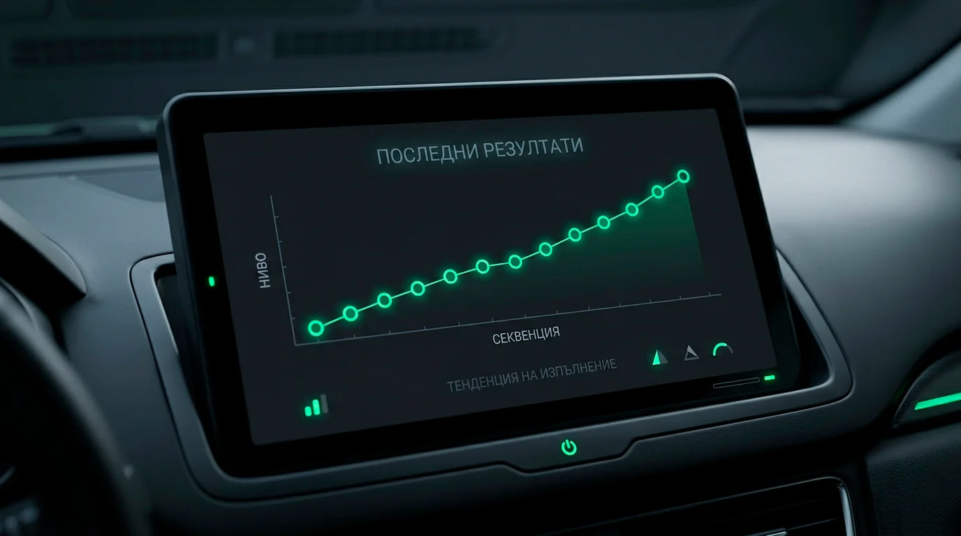 Преглед на последните резултати на голф играч за тенденция
