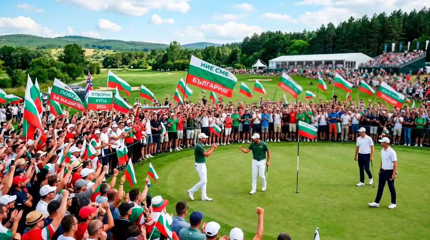 Отборен голф мач с домакинска публика по трасето в стил Ryder Cup